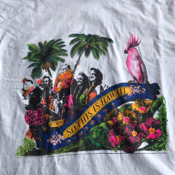 GAP Other - Vintage Gap Hawaii t shirt large floral parrot